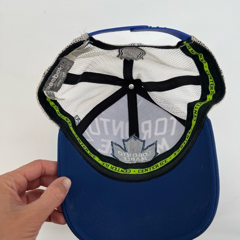 Toronto Maples Leafs Leaf NHL Hockey Trucker Hat Cap Snapback Snap Back Reebok - Picture 4 of 5